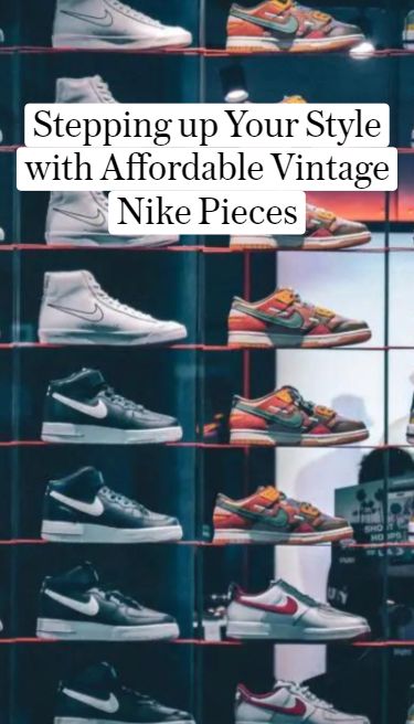 Nike Sneakers on shelves affordable vintage Nike