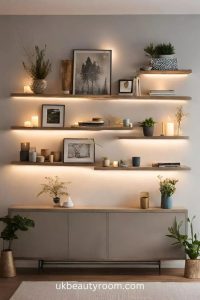 Shelves Living Room Wall Decor Ideas
