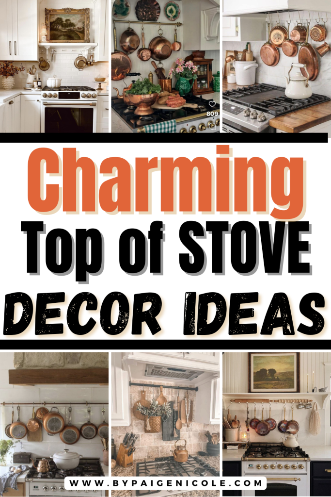 Top of stove decor ideas, stovetop decor ideas, top of stove decor on a budget, top of stove apartment decor.